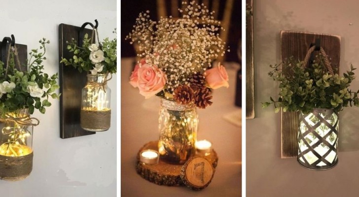 9 fantastische Blumenlaternen zum Basteln aus recycelten Gläsern