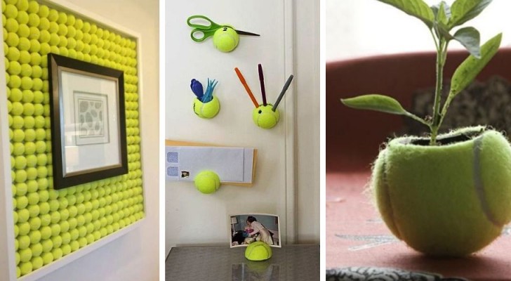9 idee insolite e originali per riciclare le palline da tennis e trasformarle in oggetti utili
