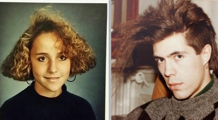 16 personnes avec des coupes de cheveux d'un autre temps qui aujourd'hui seraient pour le moins ridicules