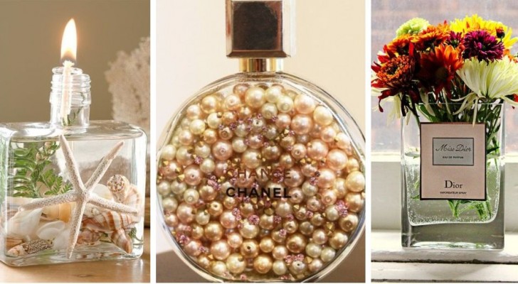 8 spunti creativi per riutilizzare le bottiglie di profumo vuote come decorazioni e non solo