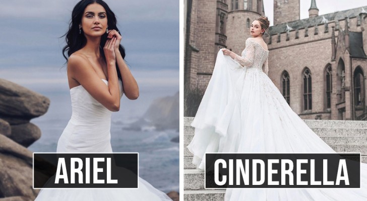 Disney lanciert eine Linie von Hochzeitskleidern: 16 Kleider, inspiriert von den Prinzessinnen der Märchen