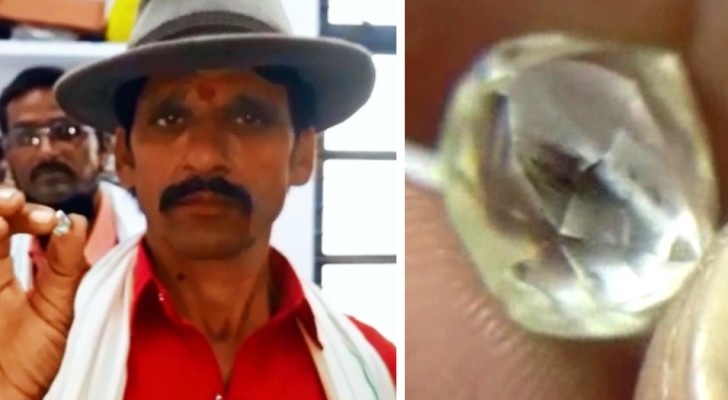 A poor farmer finds an $80,000 diamond while working the land: now he will be able to pay for college for his children