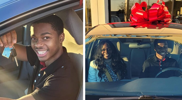 A high school student travels 7 miles a day to go to work: a total stranger gives him a car