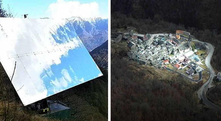 Dit Italiaanse dorp ligt drie maanden per jaar in de schaduw: een grote spiegel verlicht de huizen