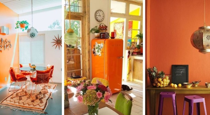 10 ottimi spunti d'arredo per decorare la casa con tocchi di colore arancione