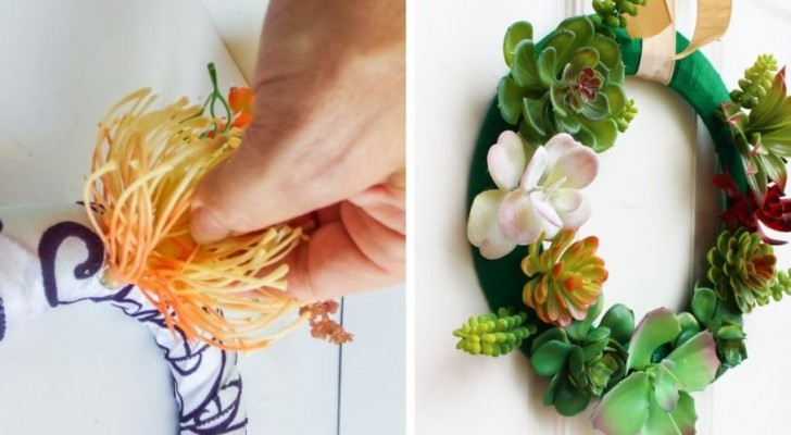 Il tutorial semplicissimo per creare una fantastica ghirlanda con le piante succulente