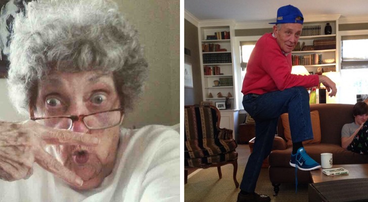 17 foto mostrano come i nonni possano essere più divertenti e tosti dei loro nipoti
