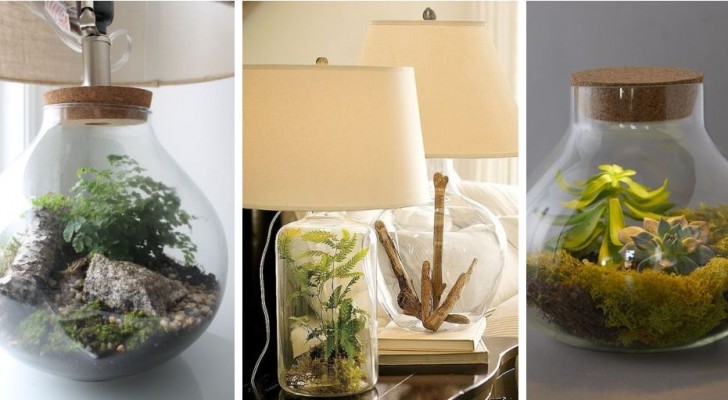 8 spunti pieni di fascino per arredare con splendide lampade-terrarium