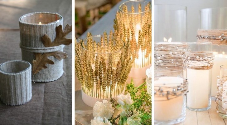 12 proposte irresistibili per decorare candele e porta candele in modo semplice e scenografico