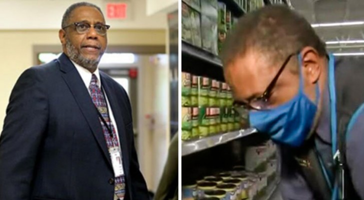 A principal works the night shift in a supermarket to donate his salary to students in financial hardship