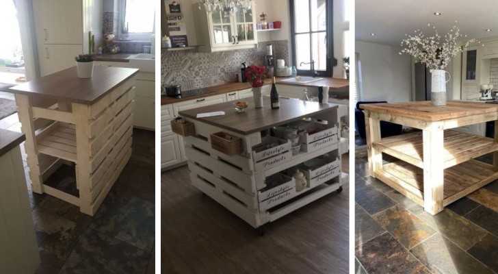 9 Idee fai da te per l'isola in cucina dipingendo vecchi mobili