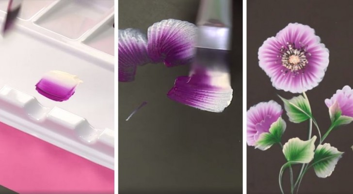 Dipingere fiori con una sola pennellata: il tutorial facile per creare quadretti strepitosi