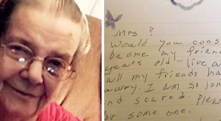 A ninety year old leaves a handwritten letter to the neighbor: "I feel terribly alone"