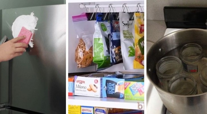 9 trucchi geniali per fare ordine in cucina riciclando in modo ingegnoso ed economico
