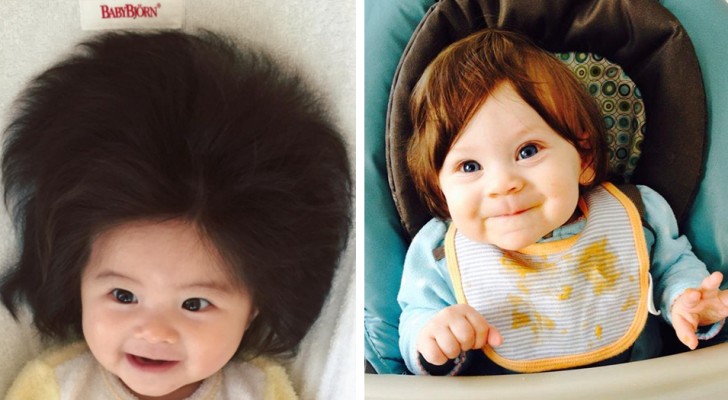 16 bébés aux cheveux si épais qu'on dirait qu'ils portaient une perruque à la naissance