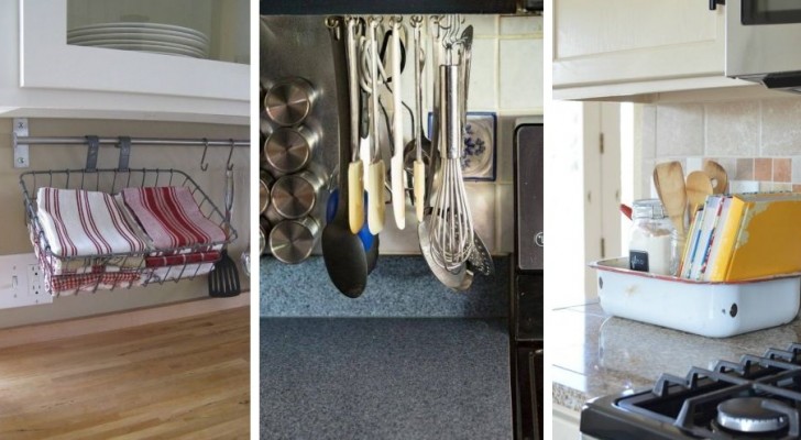 Maak ruimte in de keuken met deze doe-het-zelfplanken en andere superpraktische oplossingen