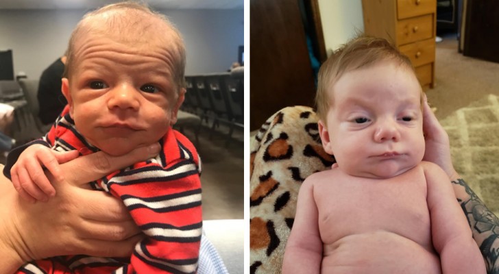 15 neonati che con il loro aspetto buffo potrebbero essere scambiati per piccoli nonni