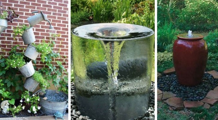 Fontane e giochi d'acqua fai-da-te: trasforma il giardino in un'oasi di relax con queste idee