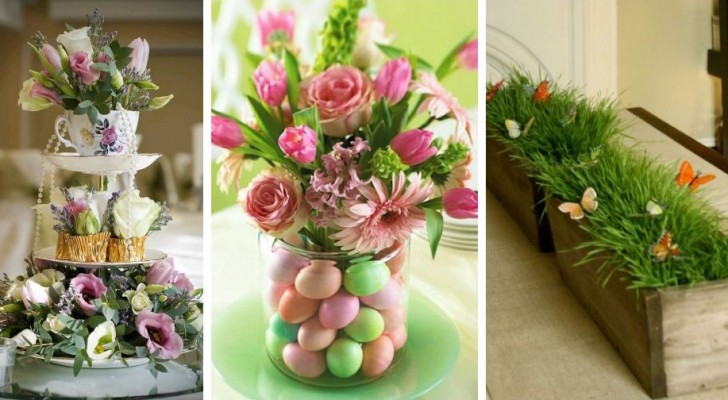 Decora con stile a Pasqua creando centrotavola fioriti, eleganti e super-colorati