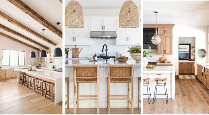 Witte keukens en licht hout: een tijdloze en superveelzijdige combinatie 