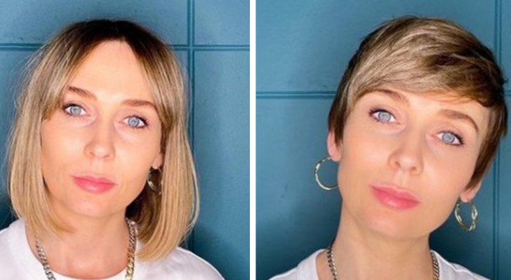 A hairdresser encourages her clients to change their look with a short cut: 15 well executed styles