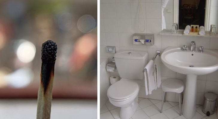 Vieze geuren in de badkamer verwijderen? Probeer de verbrande lucifertruc en andere creatieve middelen