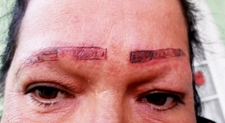 "Guardate cosa hanno combinato": denuncia i tatuatori dopo che hanno rovinato le sopracciglia della madre