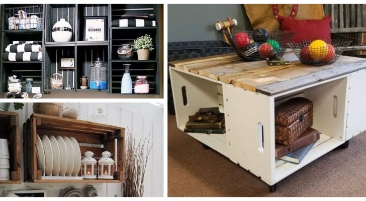 Houten kisten: enkele eenvoudige en creatieve ideeën om tafels, boekenkasten en vele andere meubels te maken