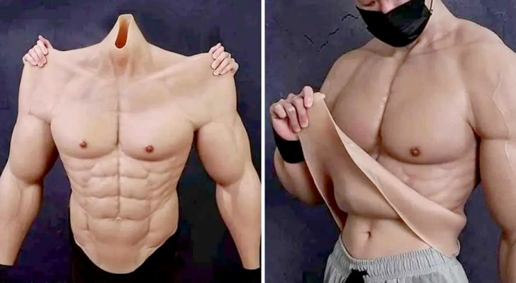 They created a silicone suit for people who don't feel like building muscle in the gym
