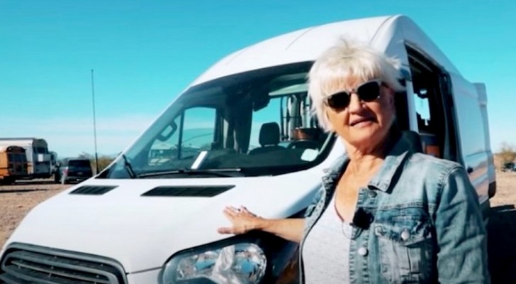 At the age of 70 she decides to live the life of a retiree in her van: an adventurous choice