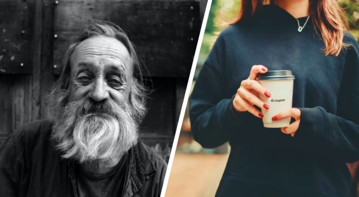 Een voorbijganger biedt thee aan aan een dakloze, maar hij geeft de voorkeur aan koffie: de weigering wakkert de controverse op sociale media aan