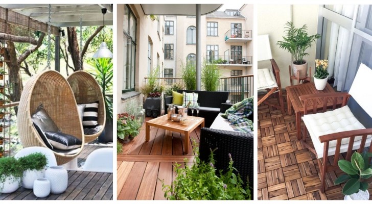 Balconi, terrazzi e portici: rendili super-confortevoli con questi mobili e oggetti