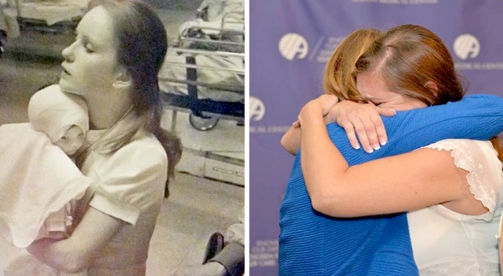 Elle publie une photo sur le web et retrouve l'infirmière qui lui a sauvé la vie 38 ans plus tôt