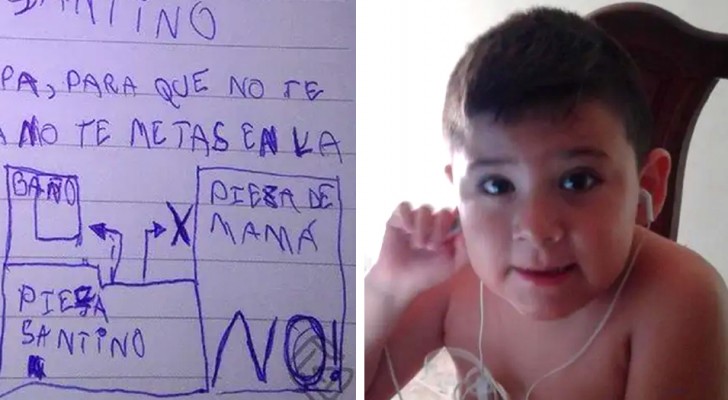 Um menino de 6 anos desenha um mapa para o ratinho do dente: "Para você não se perder e não assustar a mamãe"