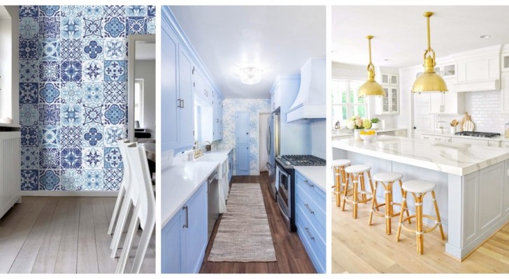 Lichtblauw en blauwe keukens: laat je inspireren door deze designideeën