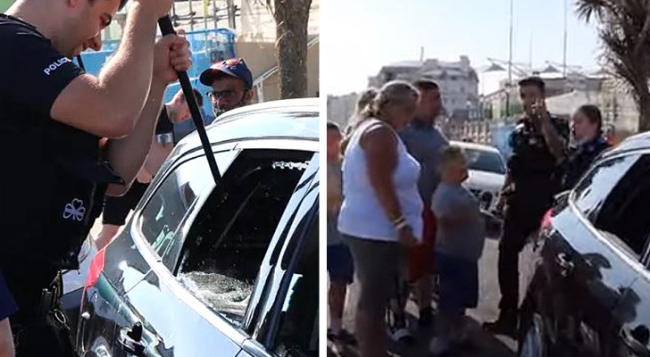Polizist rettet zwei Hunde aus einem in der Sonne stehenden Auto: Besitzer ärgert sich über Glasscherben