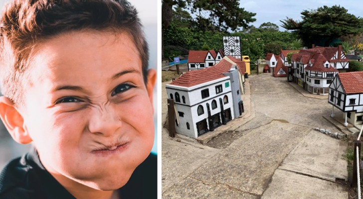 They damage a miniature village: parents force them to volunteer in the park as punishment