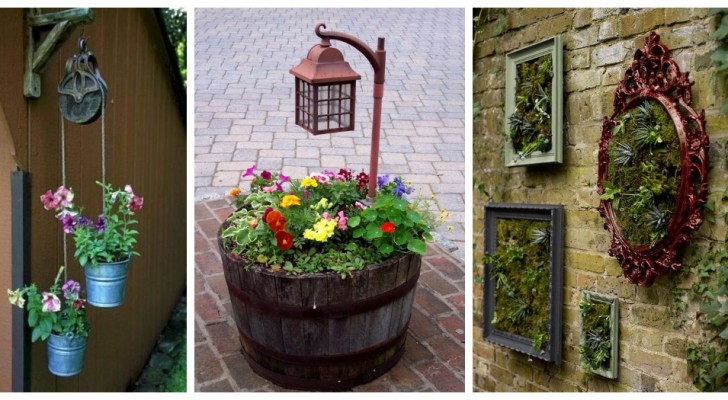 Envie de fleurs partout dans votre jardin ou votre balcon ? Utilisez ces jardinières originales DIY