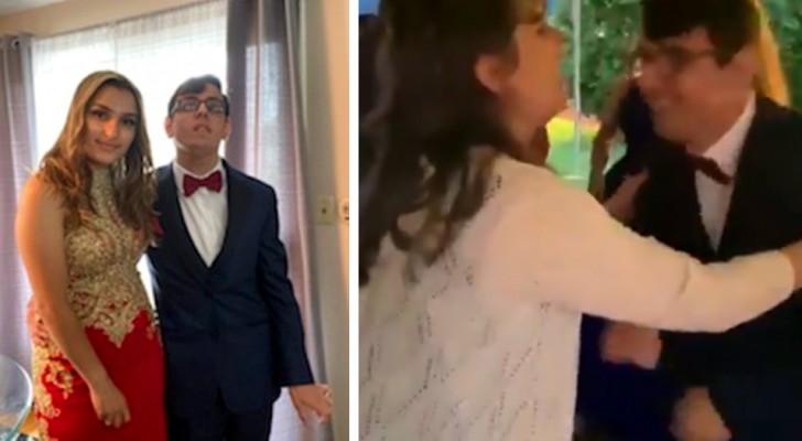 Ela decide levar seu irmão cego e autista para a festa de fim de ano: ele não tinha com quem ir