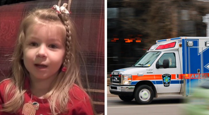 This 5-year-old has called an ambulance to save her father, maintaining an enviable calm