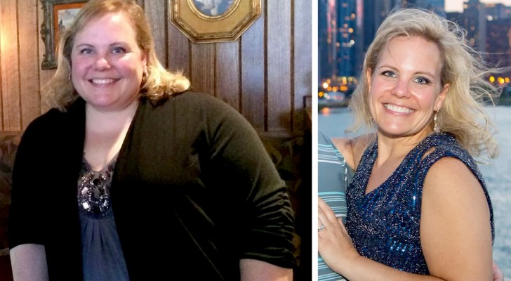 An overweight woman decides to lose nearly 50 kg after receiving an invitation to a school reunion
