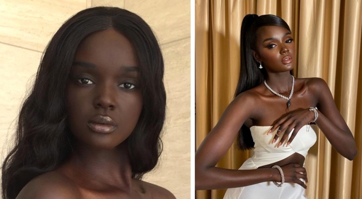 This 25-year-old young model is so beautiful that she has been nicknamed the "Black Barbie"