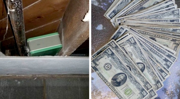 Sie finden zwei versteckte Kisten, während sie das Haus renovieren, und entdecken ein Vermögen, das sich auf 45.000 $ beläuft