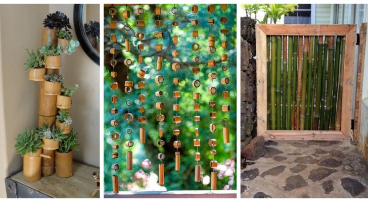 Använd bambupinnar för att dekorera ditt hem och din trädgård med kreativitet och smak