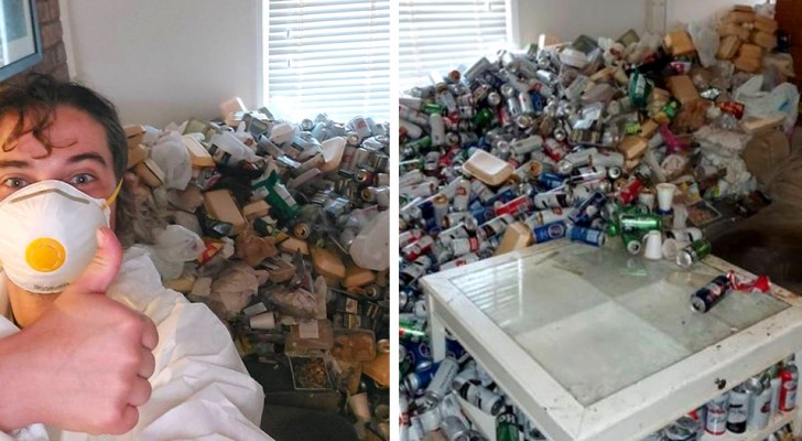 Inquilino trasforma il suo appartamento in una discarica accumulando 8.000 lattine e scarti di cibo ovunque