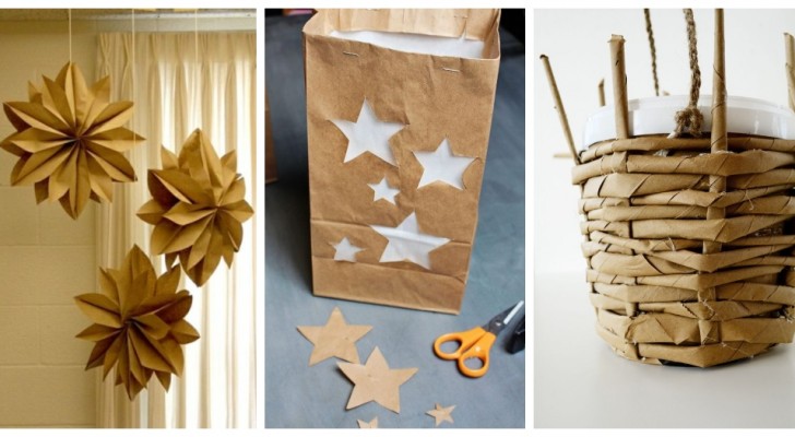 Amusez-vous à réaliser de nombreux travaux créatifs différents en recyclant les sachets en papier kraft