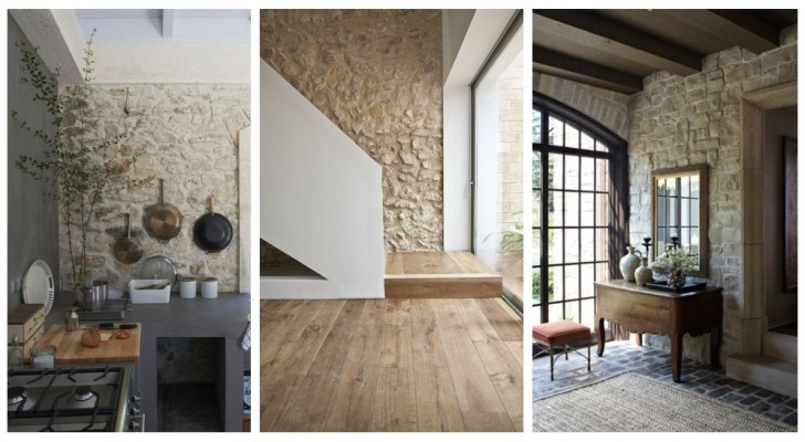 Breng het interieur van je huis tot leven met stenen muren en bekleding: zie hier de mooiste ideeën