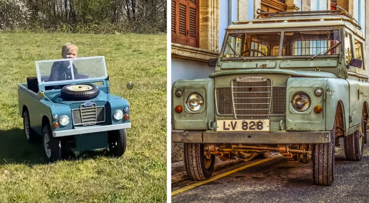 Un papà costruisce una piccola Land Rover elettrica per il suo bimbo di 4 anni e il risultato è sorprendente