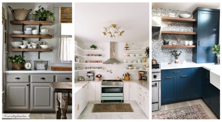 Behöver du mer utrymme i köket? Använd hyllor för att inreda ditt kök med stil