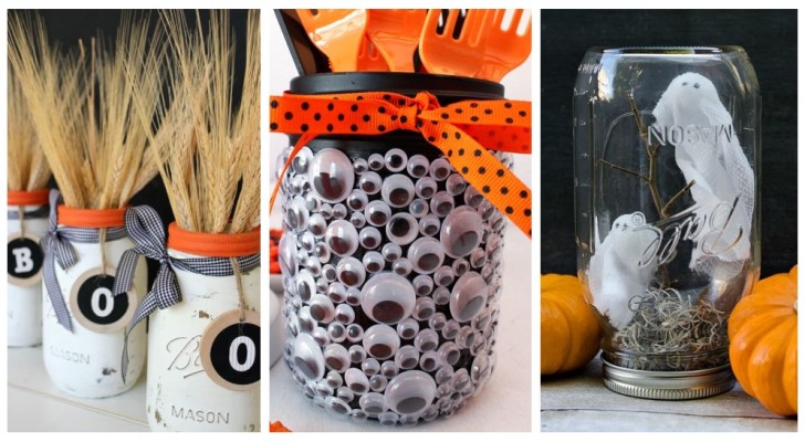 Prepara dei barattoli spaventosi per decorare con creatività in occasione di Halloween